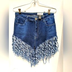 SWANK Dark Blue Denim Shorts SIZE XL Women's